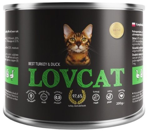 Lovcat Best Turkey & Duck puszka 200g Lovcat Best Turkey & Duck puszka 200g