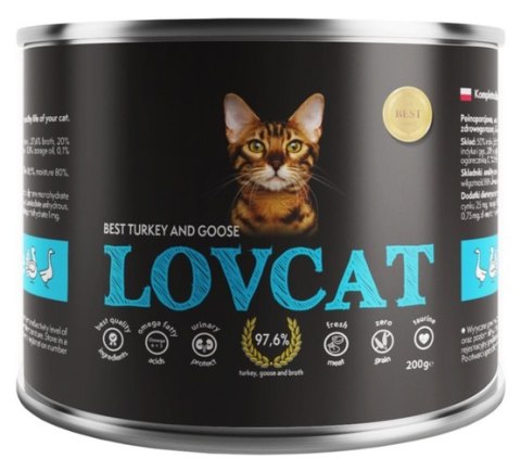 Lovcat Best Turkey & Goose puszka 200g Lovcat Best Turkey & Goose puszka 200g