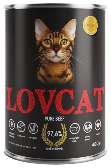 Lovcat Pure Beef puszka 400g Lovcat Pure Beef puszka 400g