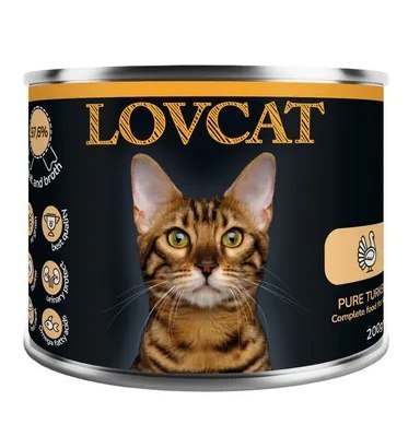 Lovcat Pure Turkey puszka 200g Lovcat Pure Turkey puszka 200g