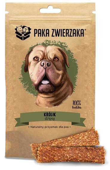 Paka Zwierzaka Stripsy Królik 100% 70g Paka Zwierzaka Stripsy Królik 100% 70g