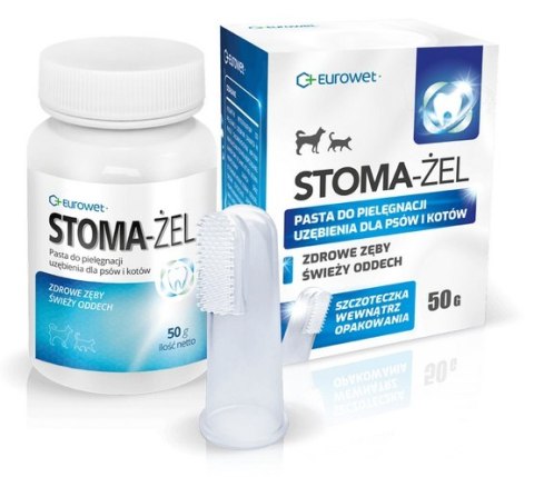 Stoma-żel - pasta do pielęgnacji uzębienia psów i kotów 50g + szczoteczka Stoma-żel - pasta do pielęgnacji uzębienia psów i kotów 50g + szczoteczka