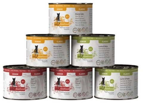 Catz Finefood Classic Senior Multipack puszki 6x200g Catz Finefood Classic Senior Multipack puszki 6x200g