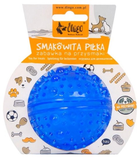 Dingo Zabawka dla psa - Smakowita piłka z kolcami 8cm niebieska Dingo Zabawka dla psa - Smakowita piłka z kolcami 8cm niebieska
