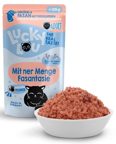 Lucky Lou Lifestage Adult Drób i bażant saszetka 125g Lucky Lou Lifestage Adult Drób i bażant saszetka 125g