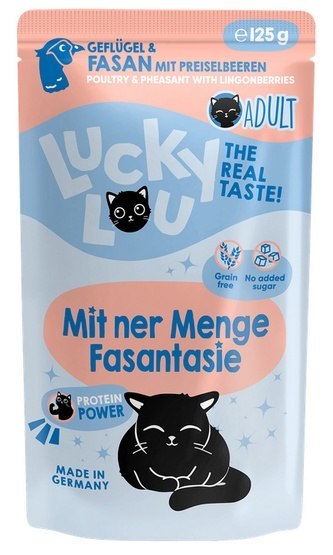 Lucky Lou Lifestage Adult Drób i bażant saszetka 125g Lucky Lou Lifestage Adult Drób i bażant saszetka 125g