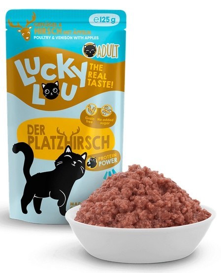 Lucky Lou Lifestage Adult Drób i jeleń saszetka 125g Lucky Lou Lifestage Adult Drób i jeleń saszetka 125g