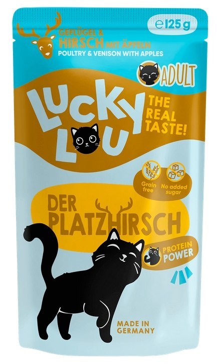 Lucky Lou Lifestage Adult Drób i jeleń saszetka 125g Lucky Lou Lifestage Adult Drób i jeleń saszetka 125g