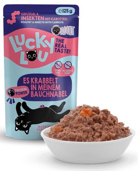 Lucky Lou Lifestage Adult Drób i owady saszetka 125g Lucky Lou Lifestage Adult Drób i owady saszetka 125g