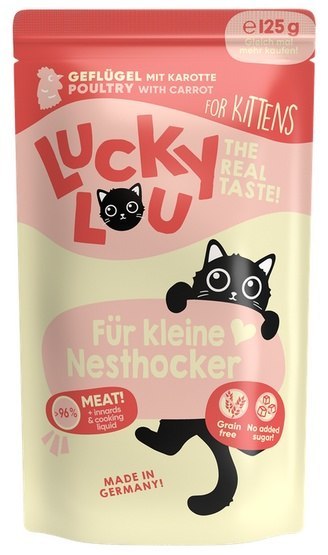 Lucky Lou Lifestage Kitten Drób saszetka 125g Lucky Lou Lifestage Kitten Drób saszetka 125g