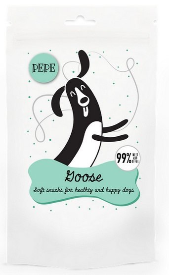 Paka Zwierzaka PEPE Mini Chunkies Goose (gęś) 70g Paka Zwierzaka PEPE Mini Chunkies Goose (gęś) 70g