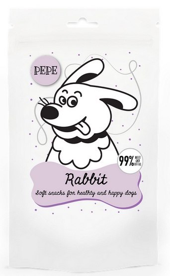 Paka Zwierzaka PEPE Mini Chunkies Rabbit (królik) 70g Paka Zwierzaka PEPE Mini Chunkies Rabbit (królik) 70g