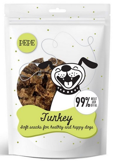 Paka Zwierzaka PEPE Mini Chunkies Turkey (indyk) 70g Paka Zwierzaka PEPE Mini Chunkies Turkey (indyk) 70g