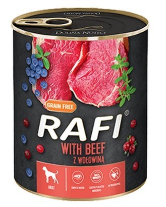 Rafi Pies Wołowina puszka 800g Rafi Pies Wołowina puszka 800g