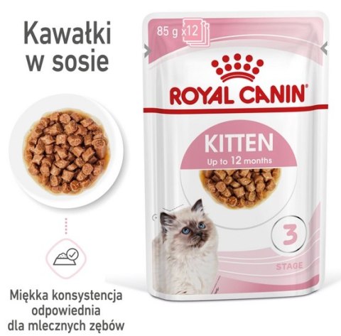 Royal Canin Feline Kitten Multipack karma mokra dla kociąt do 12 miesiąca życia saszetki 4x85g Royal Canin Feline Kitten Multipack karma mokra dla kociąt do 12 miesiąca życia saszetki 4x85g