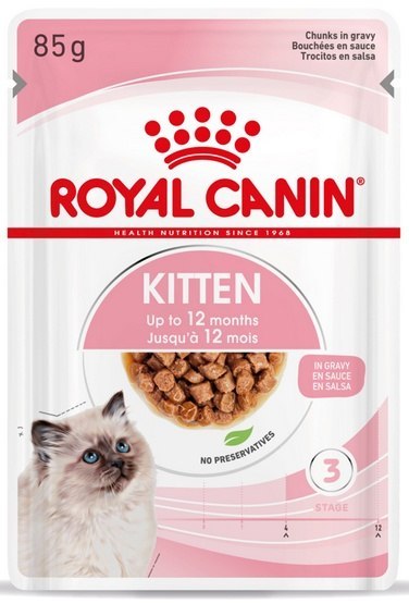 Royal Canin Feline Kitten Multipack karma mokra dla kociąt do 12 miesiąca życia saszetki 4x85g Royal Canin Feline Kitten Multipack karma mokra dla kociąt do 12 miesiąca życia saszetki 4x85g