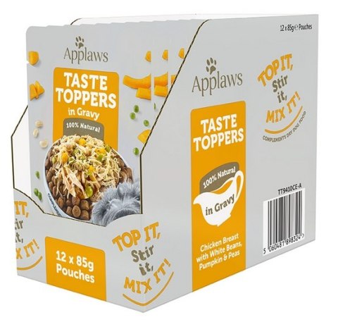 Applaws Taste Toppers Saszetka dla psa - kurczak, fasola, dynia i groszek w sosie 85g Applaws Taste Toppers Saszetka dla psa - kurczak, fasola, dynia i groszek w sosie 85g