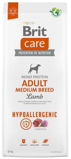 Brit Care Hypoallergenic Adult Medium Lamb 12kg Brit Care Hypoallergenic Adult Medium Lamb 12kg