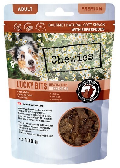 Chewies Lucky Bits Adult Jeleń & kurczak 100g Chewies Lucky Bits Adult Jeleń & kurczak 100g