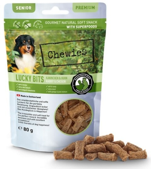 Chewies Lucky Bits Senior Królik & kurczak 80g Chewies Lucky Bits Senior Królik & kurczak 80g