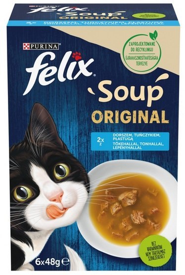 Felix Soup Original Rybne Smaki zestaw zup 6x48g Felix Soup Original Rybne Smaki zestaw zup 6x48g