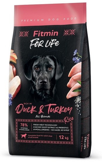 Fitmin Dog For Life Duck & Turkey 12kg Fitmin Dog For Life Duck & Turkey 12kg