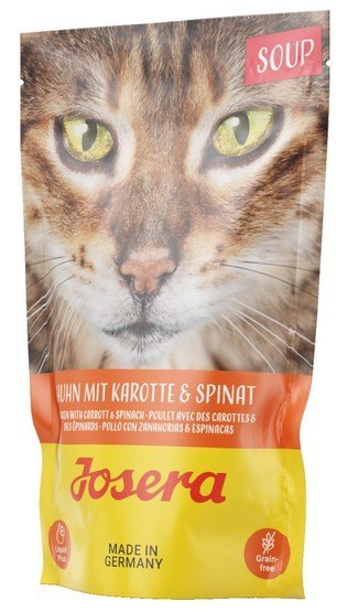 Josera Zupa Kurczak z marchewką i szpinakiem saszetka 70g Josera Zupa Kurczak z marchewką i szpinakiem saszetka 70g