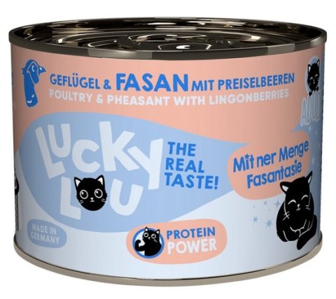 Lucky Lou Lifestage Adult Drób i bażant puszka 200g Lucky Lou Lifestage Adult Drób i bażant puszka 200g