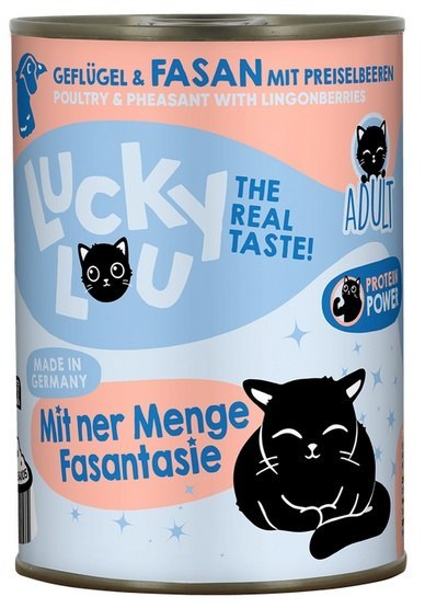 Lucky Lou Lifestage Adult Drób i bażant puszka 400g Lucky Lou Lifestage Adult Drób i bażant puszka 400g