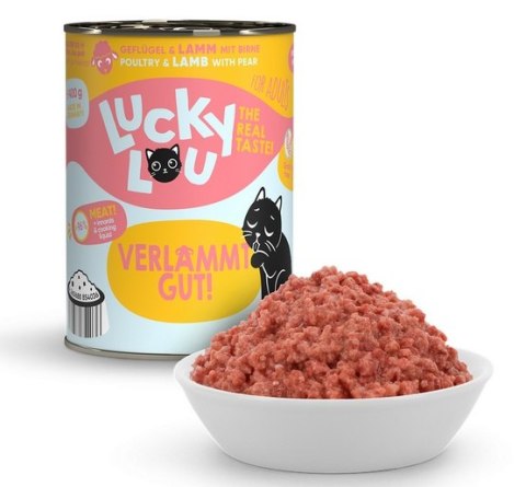 Lucky Lou Lifestage Adult Drób i jagnięcina puszka 400g Lucky Lou Lifestage Adult Drób i jagnięcina puszka 400g
