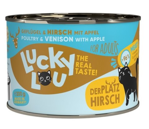 Lucky Lou Lifestage Adult Drób i jeleń puszka 200g Lucky Lou Lifestage Adult Drób i jeleń puszka 200g