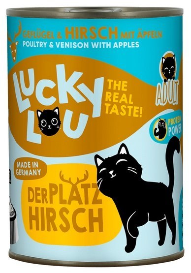 Lucky Lou Lifestage Adult Drób i jeleń puszka 400g Lucky Lou Lifestage Adult Drób i jeleń puszka 400g