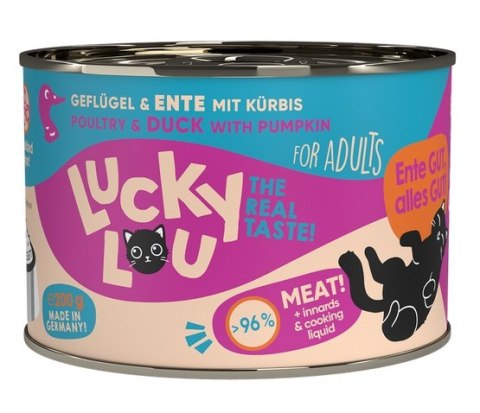 Lucky Lou Lifestage Adult Drób i kaczka puszka 200g Lucky Lou Lifestage Adult Drób i kaczka puszka 200g