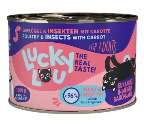 Lucky Lou Lifestage Adult Drób i owady puszka 200g Lucky Lou Lifestage Adult Drób i owady puszka 200g