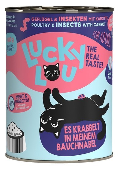 Lucky Lou Lifestage Adult Drób i owady puszka 400g Lucky Lou Lifestage Adult Drób i owady puszka 400g