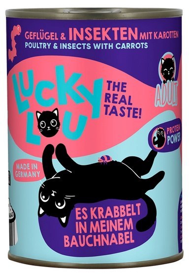 Lucky Lou Lifestage Adult Drób i owady puszka 400g Lucky Lou Lifestage Adult Drób i owady puszka 400g