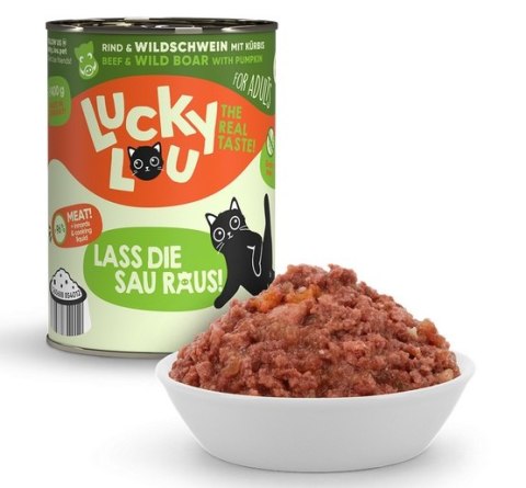 Lucky Lou Lifestage Adult Wołowina i dzik puszka 400g Lucky Lou Lifestage Adult Wołowina i dzik puszka 400g
