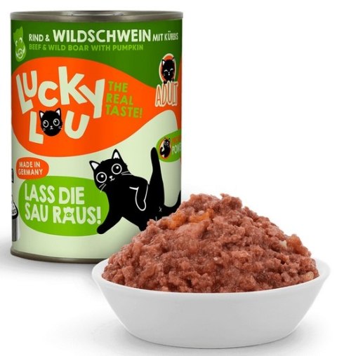 Lucky Lou Lifestage Adult Wołowina i dzik puszka 400g Lucky Lou Lifestage Adult Wołowina i dzik puszka 400g