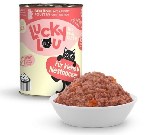 Lucky Lou Lifestage Kitten Drób puszka 400g Lucky Lou Lifestage Kitten Drób puszka 400g