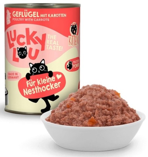 Lucky Lou Lifestage Kitten Drób puszka 400g Lucky Lou Lifestage Kitten Drób puszka 400g