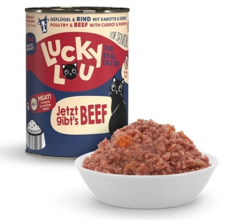 Lucky Lou Lifestage Senior Drób i wołowina puszka 400g Lucky Lou Lifestage Senior Drób i wołowina puszka 400g