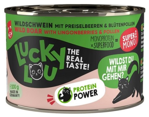 Lucky Lou SuperMono Dzik puszka 200g Lucky Lou SuperMono Dzik puszka 200g