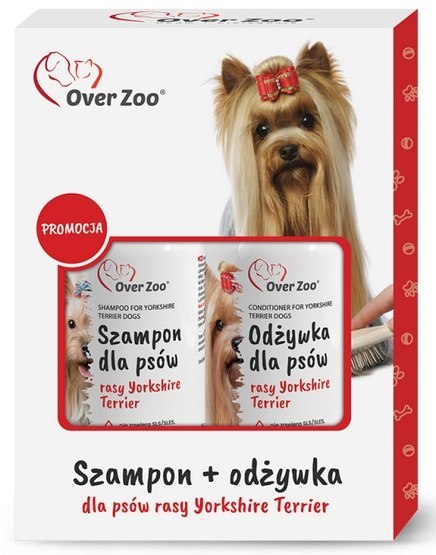 Over Zoo Szampon i odżywka dla psów rasy Yorkshire Terier dwupak 2x250ml Over Zoo Szampon i odżywka dla psów rasy Yorkshire Terier dwupak 2x250ml