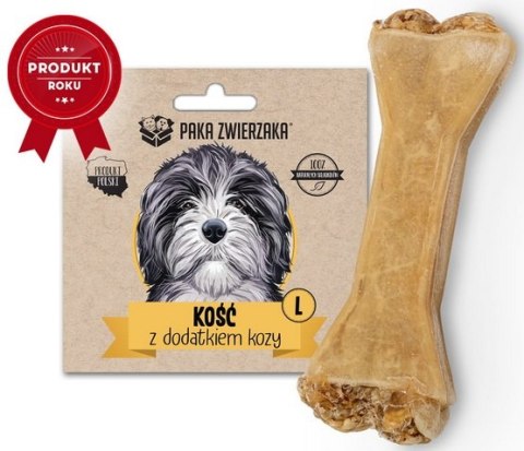 Paka Zwierzaka Kość z dodatkiem kozy L 13,5cm Paka Zwierzaka Kość z dodatkiem kozy L 13,5cm
