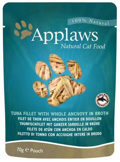 Applaws saszetka dla kota Tuńczyk, Anchois i Wodorosty 70g Applaws saszetka dla kota Tuńczyk, Anchois i Wodorosty 70g