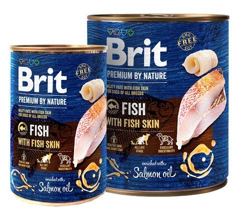 Brit Premium By Nature Fish & Fish Skin puszka 800g Brit Premium By Nature Fish & Fish Skin puszka 800g