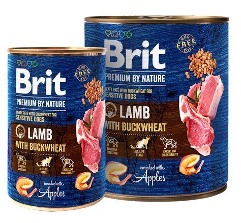 Brit Premium By Nature Lamb & Buckwheat puszka 400g Brit Premium By Nature Lamb & Buckwheat puszka 400g