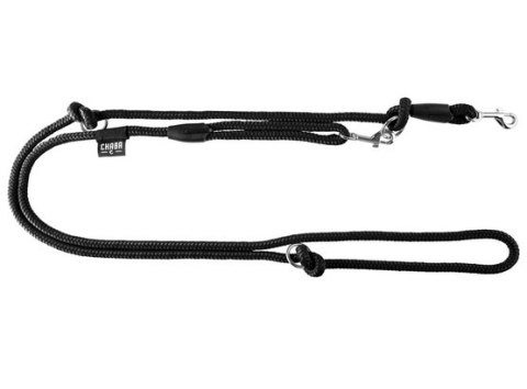 CHABA Smycz linka regulowana - 14mm x 138/260cm czarna CHABA Smycz linka regulowana - 14mm x 138/260cm czarna