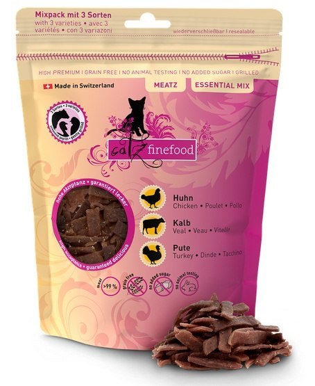 Catz Finefood Meatz Essential Mix - kurczak, indyk, cielęcina 45g Catz Finefood Meatz Essential Mix - kurczak, indyk, cielęcina 45g
