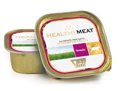 Healthy Meat Kot Mono Przepiórka tacka 90g Healthy Meat Kot Mono Przepiórka tacka 90g